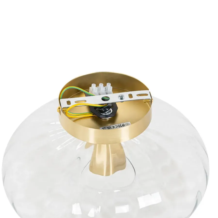 QAZQA plafondlampen ayesha goudkleurig e27