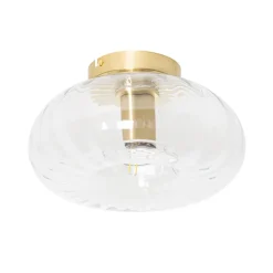 QAZQA plafondlampen ayesha goudkleurig e27