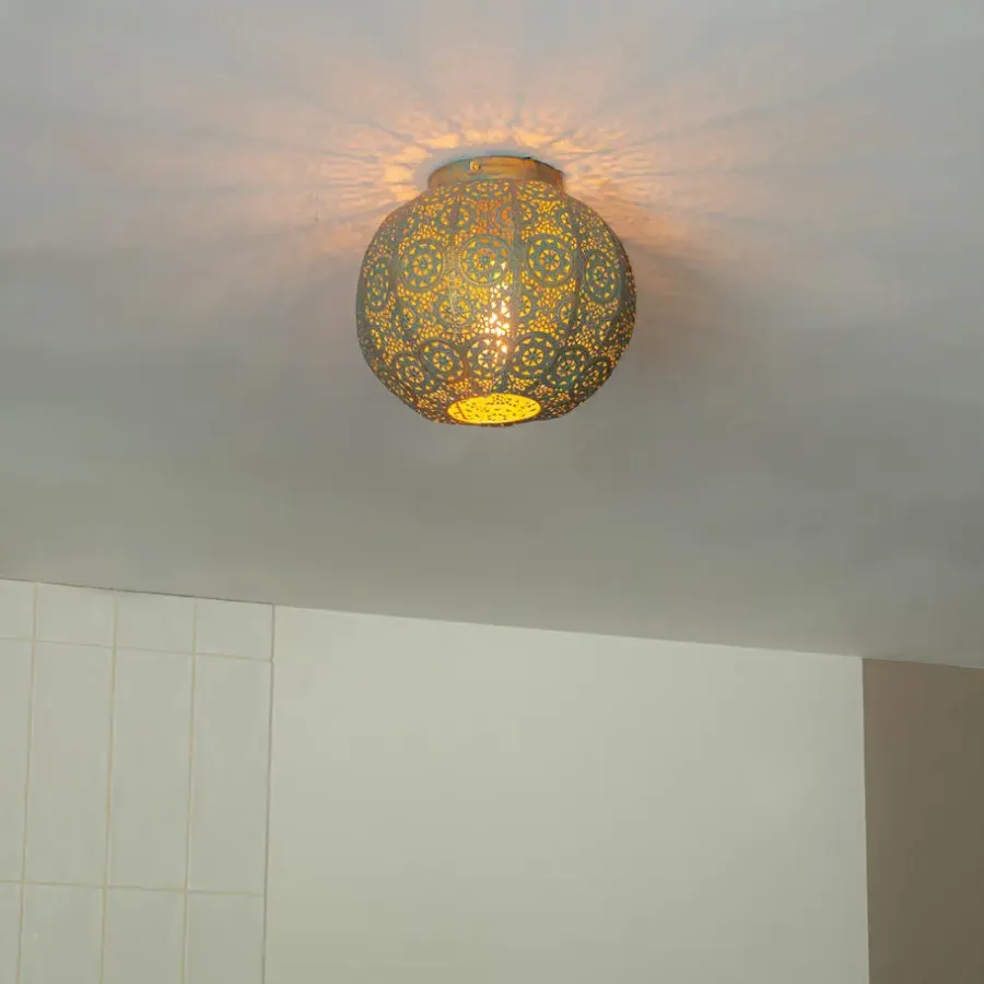 Plafondlampen-QAZQA plafondlampen baloo groen e27