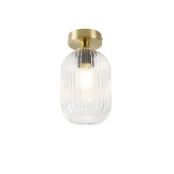 Plafondlampen-QAZQA plafondlampen banci goudkleurig e27