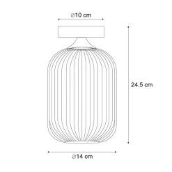 Plafondlampen-QAZQA plafondlampen banci goudkleurig e27