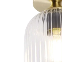Plafondlampen-QAZQA plafondlampen banci goudkleurig e27
