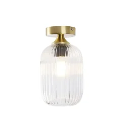 Plafondlampen-QAZQA plafondlampen banci goudkleurig e27