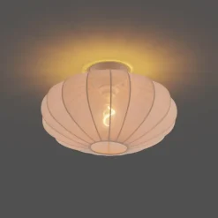 Plafondlampen-QAZQA plafondlampen bida beige e27