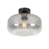 QAZQA plafondlampen bizle grijs e27