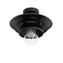 Buitenverlichting-QAZQA plafondlampen buiten morty zwart e27