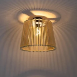 Buitenverlichting-QAZQA plafondlampen buiten jayla crème e27