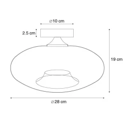 Plafondlampen-QAZQA plafondlampen busa zwart e27
