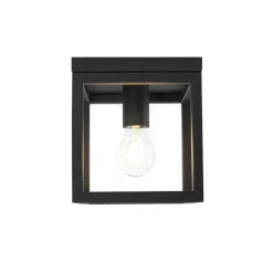 Plafondlampen-QAZQA plafondlampen cage zwart e27