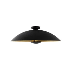 QAZQA plafondlampen emilienne zwart e27