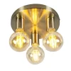 Plafondlampen-QAZQA plafondlampen facil goudkleurig e27