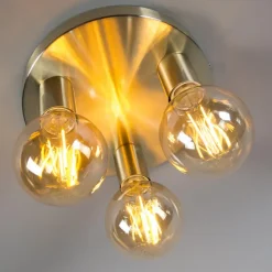 Plafondlampen-QAZQA plafondlampen facil goudkleurig e27