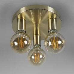 Plafondlampen-QAZQA plafondlampen facil goudkleurig e27