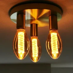 Plafondlampen-QAZQA plafondlampen facil goudkleurig e27
