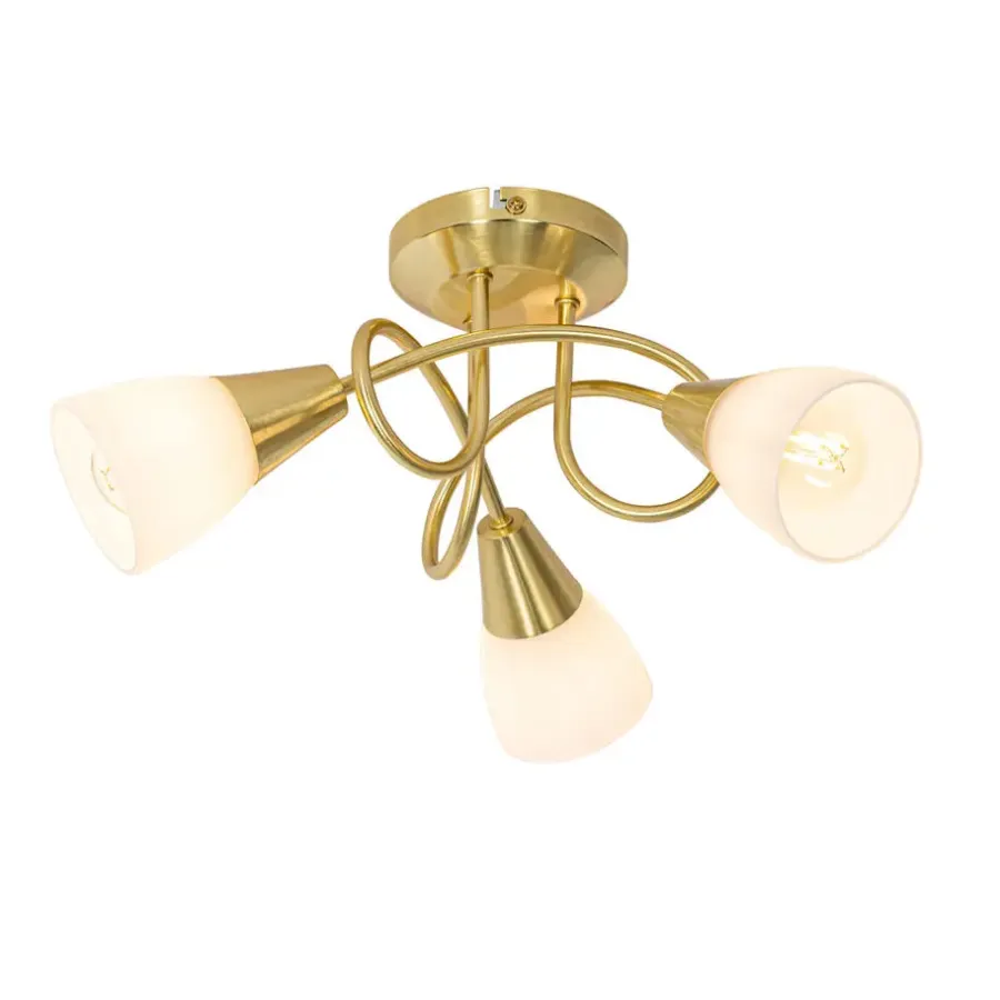 Plafondlampen-QAZQA plafondlampen inez goudkleurig e14