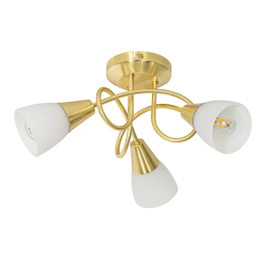 Plafondlampen-QAZQA plafondlampen inez goudkleurig e14