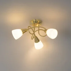 Plafondlampen-QAZQA plafondlampen inez goudkleurig e14