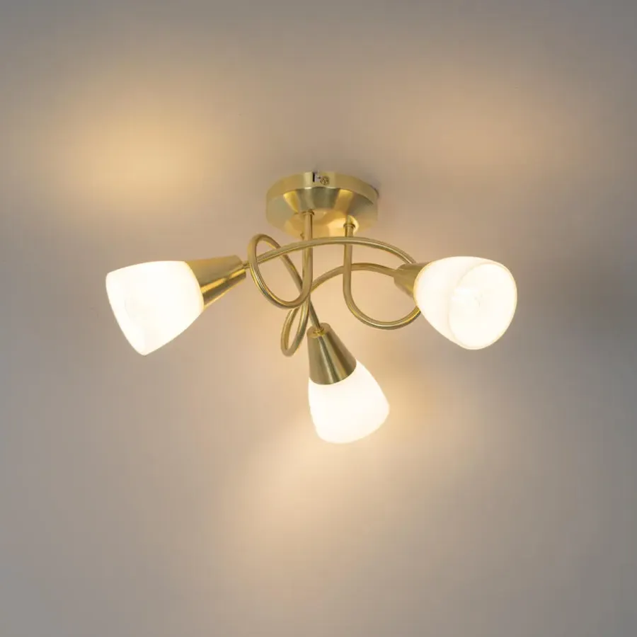 Plafondlampen-QAZQA plafondlampen inez goudkleurig e14
