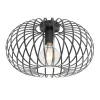 QAZQA plafondlampen johanna zwart e27