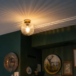 Plafondlampen-QAZQA plafondlampen karel goudkleurig e27