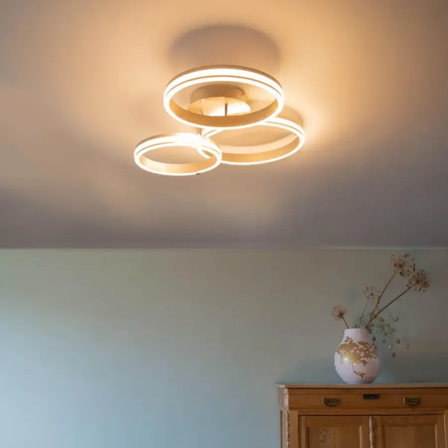Plafondlampen-QAZQA plafondlampen navara zilverkleurig geïntegreerde led