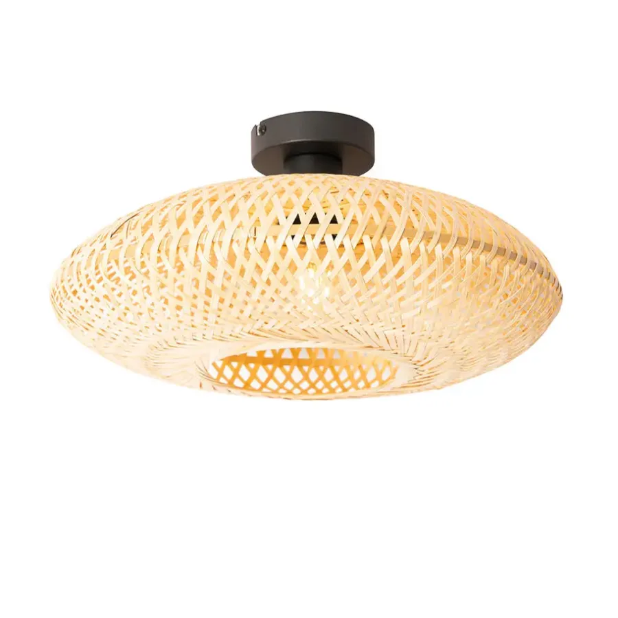 Plafondlampen-QAZQA plafondlampen ostrava crème e27