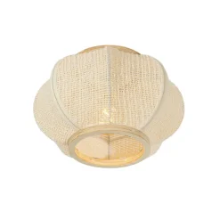 Plafondlampen-QAZQA plafondlampen rob crème e27