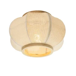 Plafondlampen-QAZQA plafondlampen rob crème e27