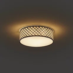 QAZQA plafondlampen tremmo crème e27