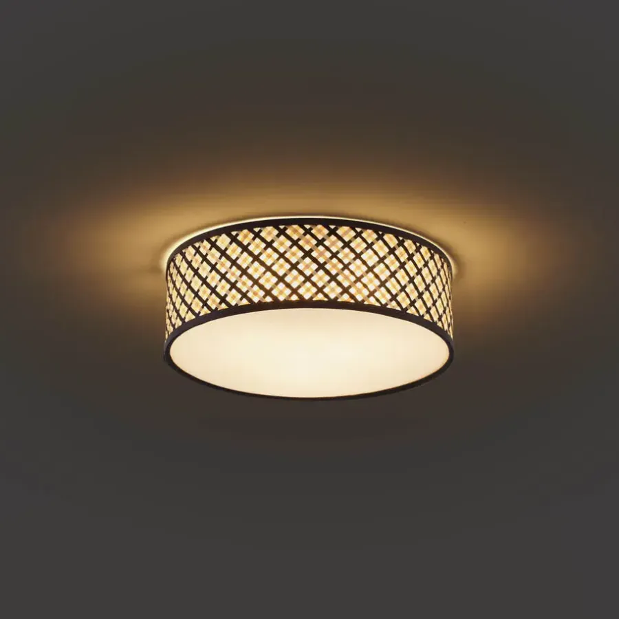 QAZQA plafondlampen tremmo crème e27