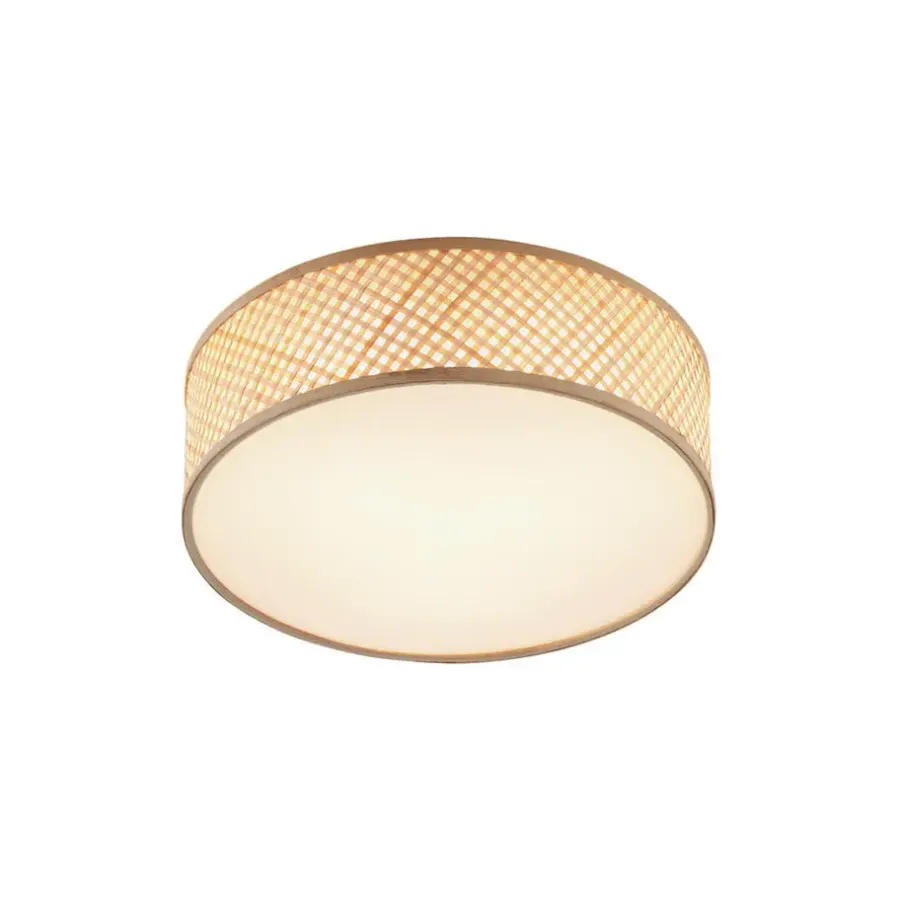 Plafondlampen-QAZQA plafondlampen tremmo crème e27