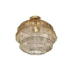 QAZQA plafondlampen vadi goudkleurig e27