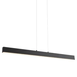 QAZQA Professional hanglampen keane zwart geïntegreerde led