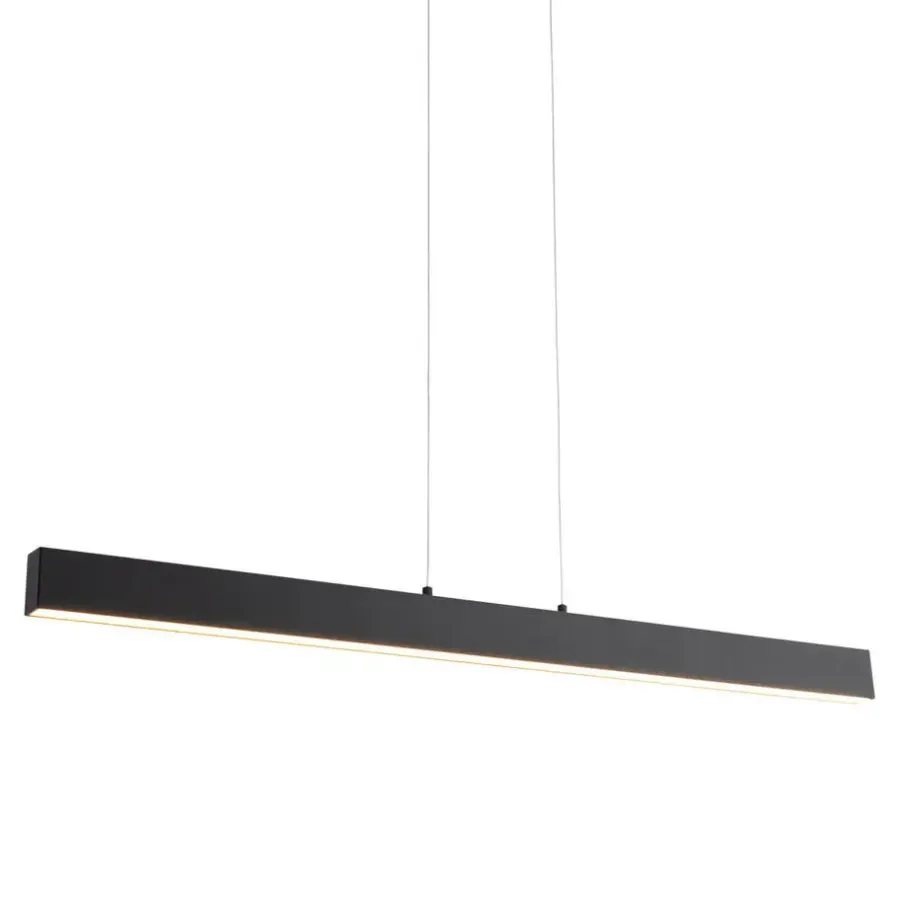 QAZQA Professional hanglampen keane zwart geïntegreerde led