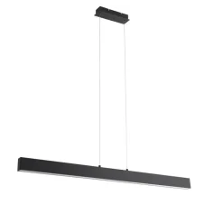 QAZQA Professional hanglampen keane zwart geïntegreerde led