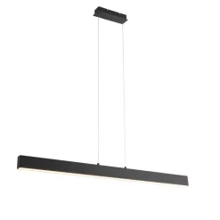 QAZQA Professional hanglampen keane zwart geïntegreerde led