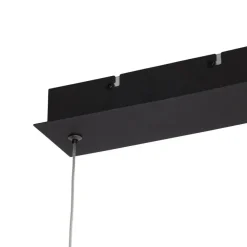 QAZQA Professional hanglampen keane zwart geïntegreerde led