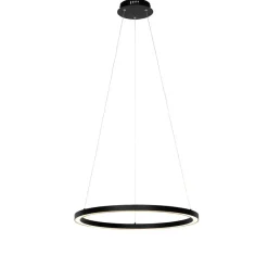 QAZQA Professional hanglampen girello zwart geïntegreerde led