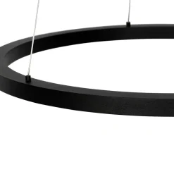 QAZQA Professional hanglampen girello zwart geïntegreerde led