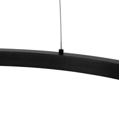 QAZQA Professional hanglampen girello zwart geïntegreerde led