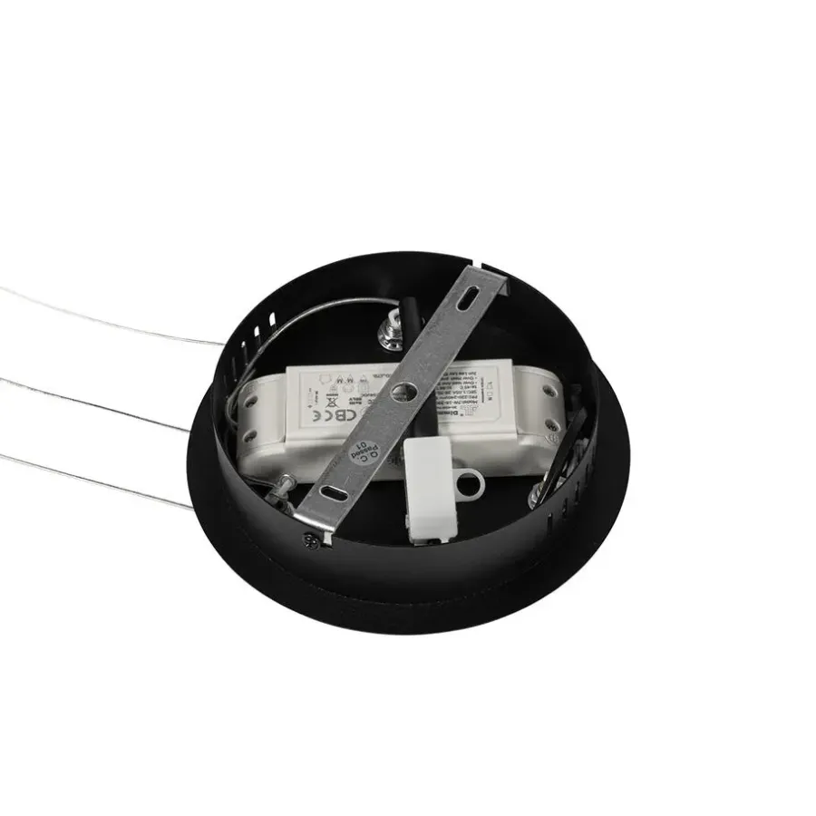 QAZQA Professional hanglampen girello zwart geïntegreerde led