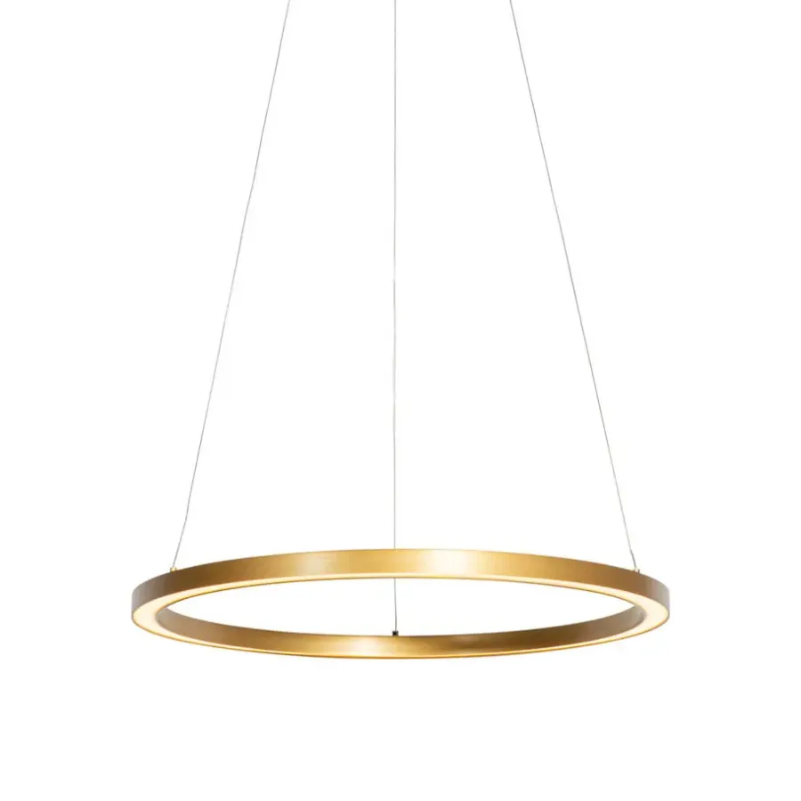 Hanglampen-QAZQA Professional hanglampen girello goudkleurig geïntegreerde led