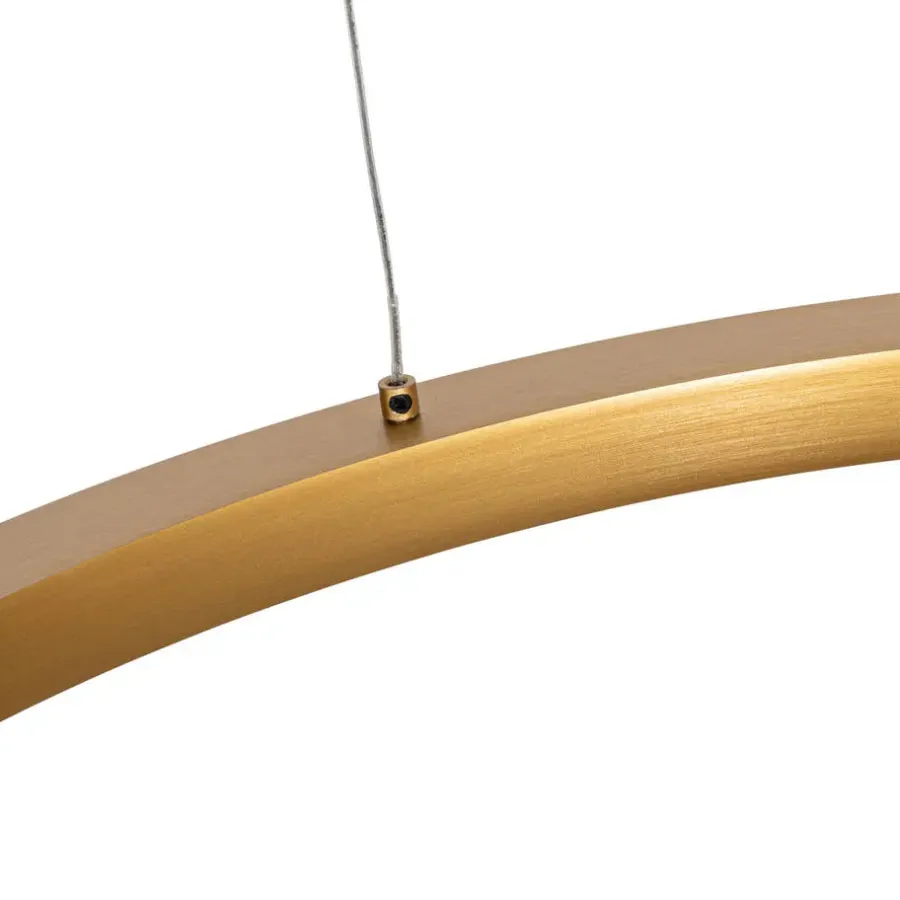 Hanglampen-QAZQA Professional hanglampen girello goudkleurig geïntegreerde led