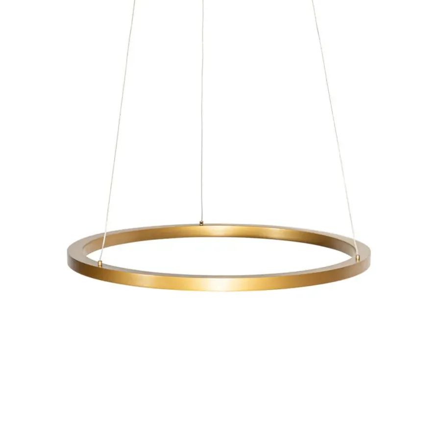 Hanglampen-QAZQA Professional hanglampen girello goudkleurig geïntegreerde led