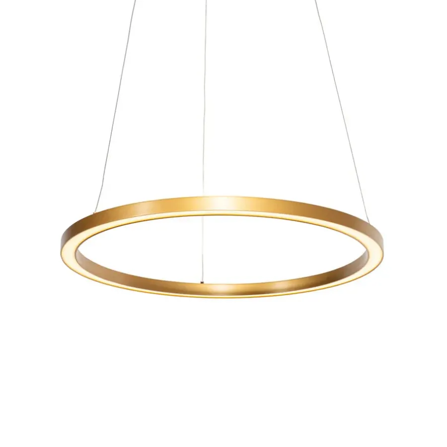 Hanglampen-QAZQA Professional hanglampen girello goudkleurig geïntegreerde led