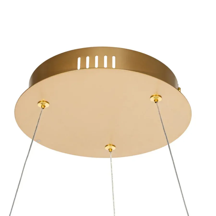 Hanglampen-QAZQA Professional hanglampen girello goudkleurig geïntegreerde led