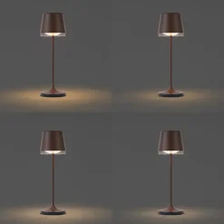 Tafellampen-QAZQA Professional tafellampen bass bronskleurig geïntegreerde led