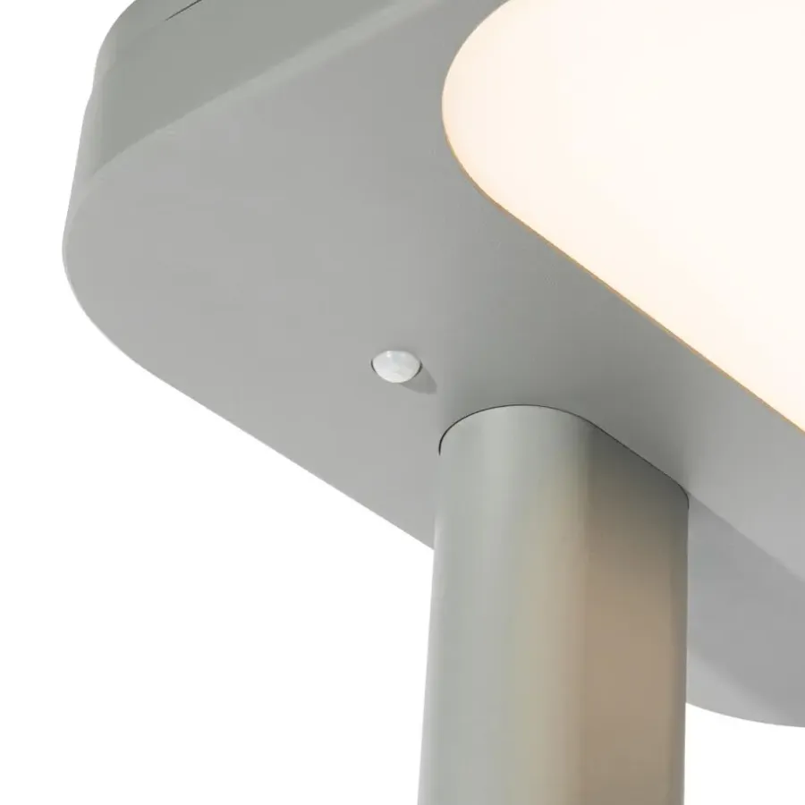 Staande Lampen-QAZQA Professional vloerlampen guzo grijs geïntegreerde led