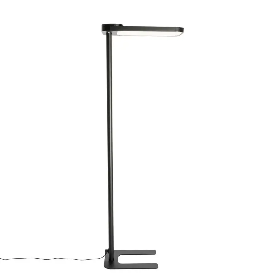 QAZQA Professional vloerlampen guzo zwart geïntegreerde led