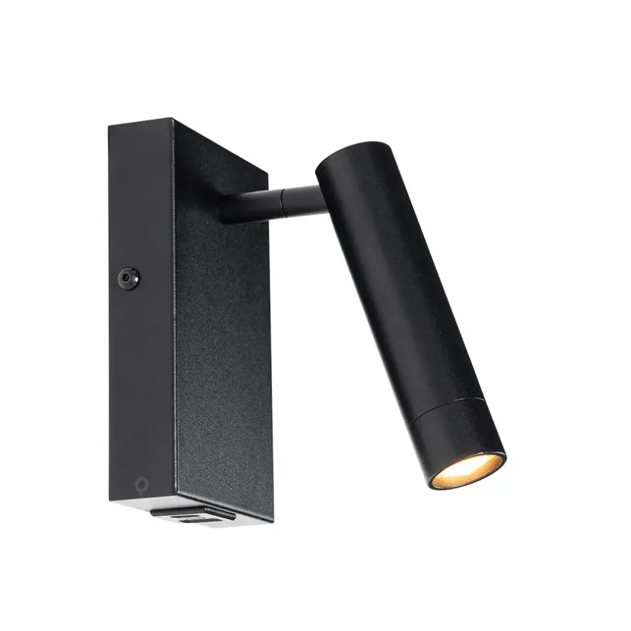 QAZQA Professional wandlampen croft zwart g9